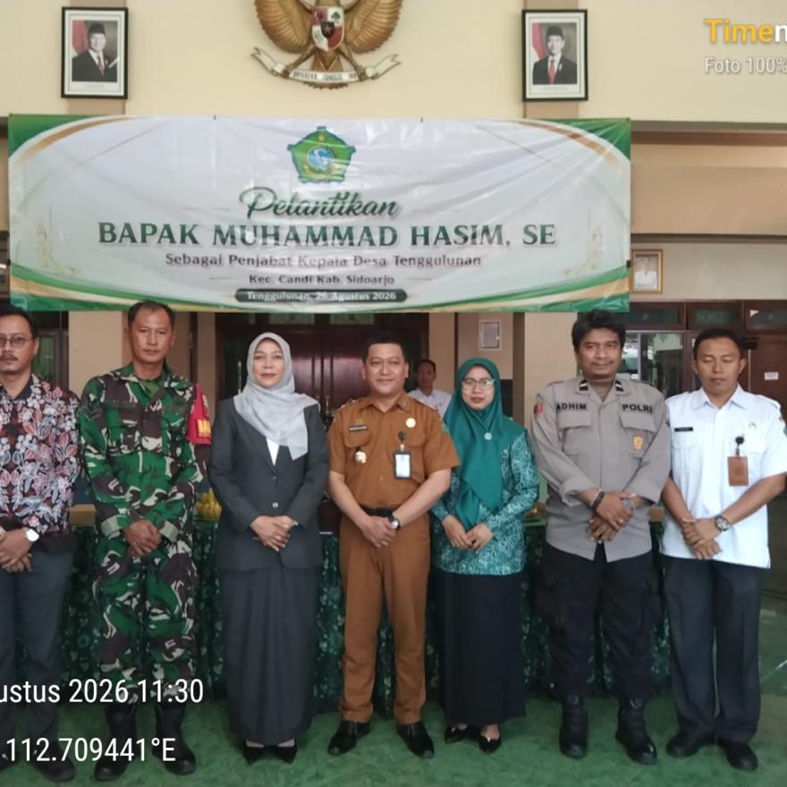 Muhammad Hasim, SE Dilantik sebagai Pj. Kepala Desa Tenggulunan